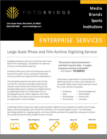 Enterprise Scanning Service Brochure